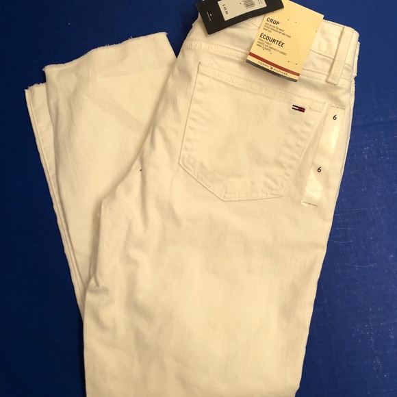 WOMENS TOMMY HILFIGER JEANS Size 6- White - Picture 1 of 4